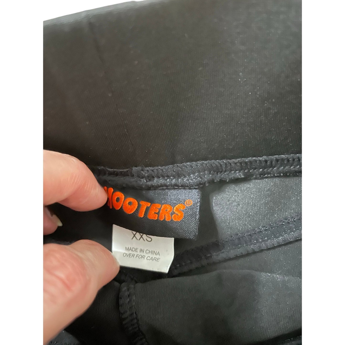 New Women’s Hooters girl uniform Rare cheeky shorts Black size Xxs Super sexy