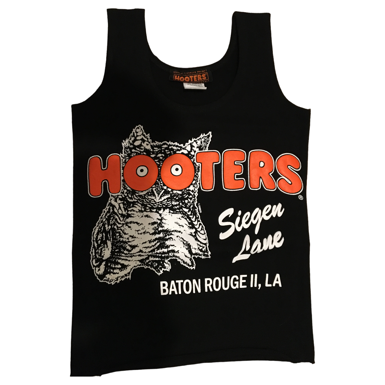 Baton Rouge II LA New Hooters Women's Black Tank Top XSmall Rare –  Hootrsnhose