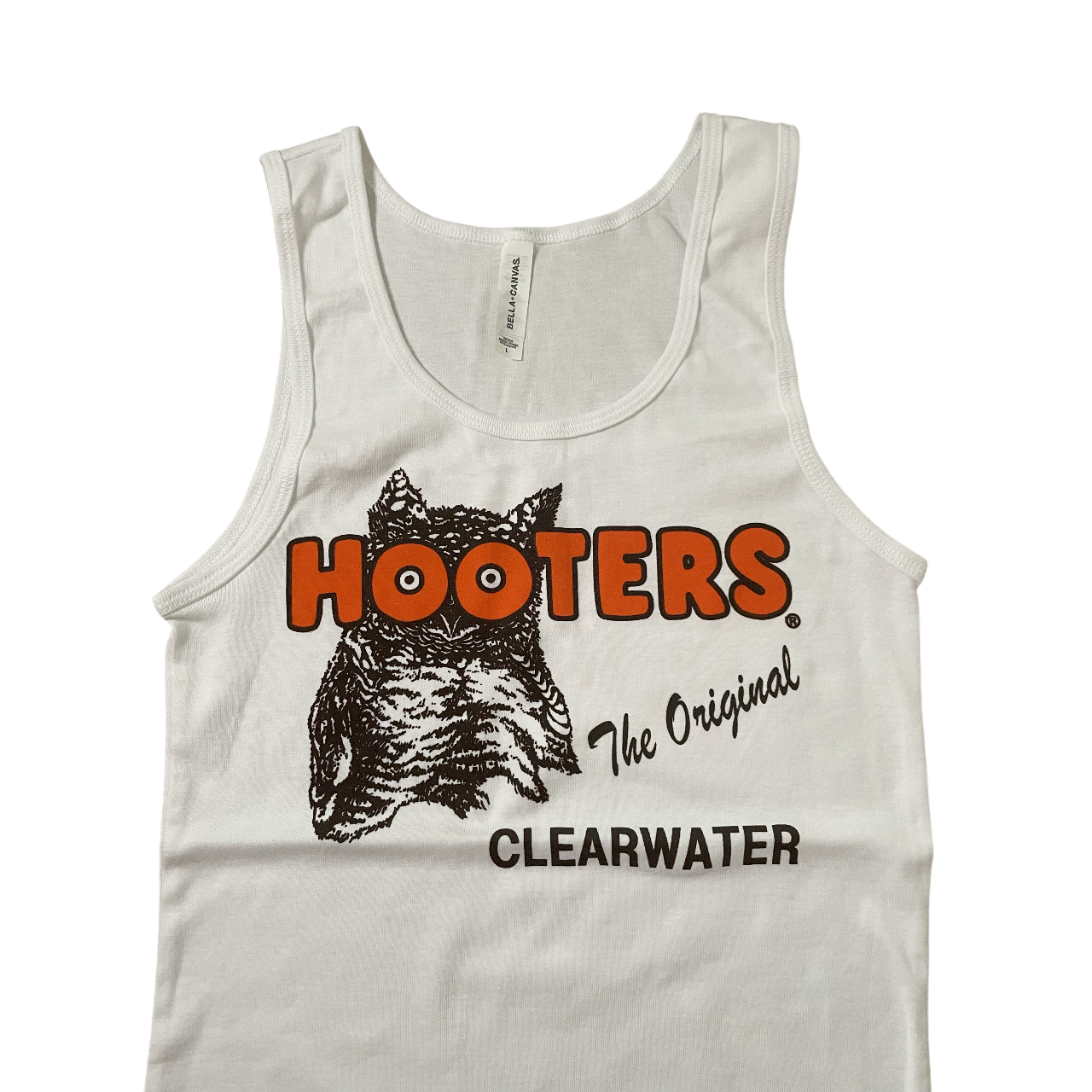 Clearwater Hooters Women's Costume White Tank Top Large