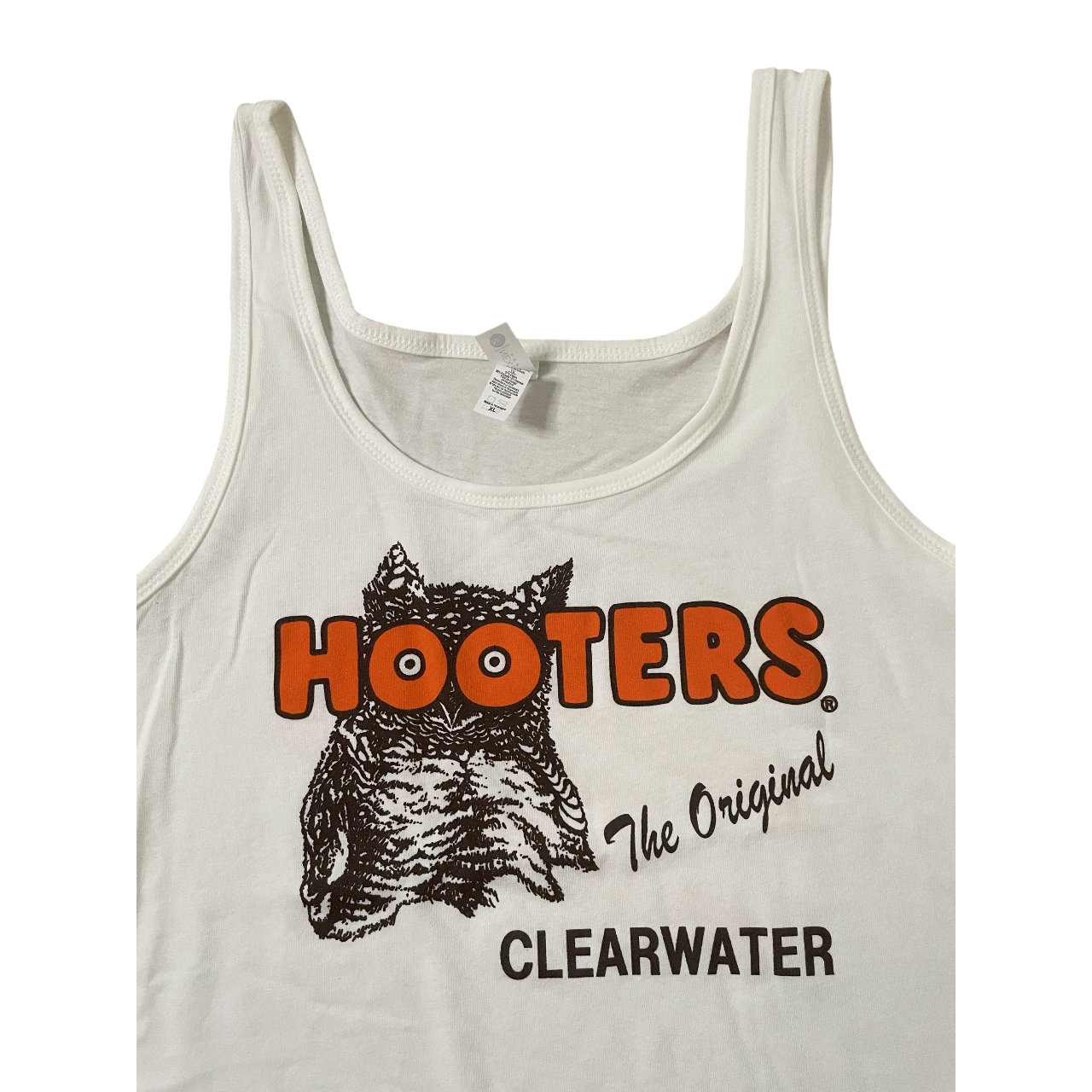 Clearwater Hooters Women's Costume White Tank Top XL