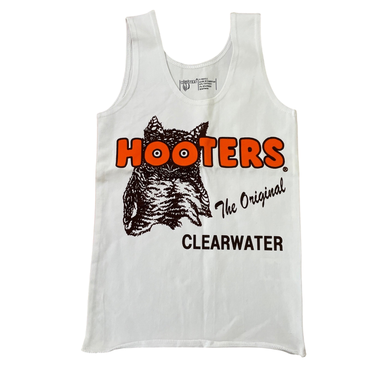 Hooters Women's Uniform Costume Tank Shorts Black Pouch Tag