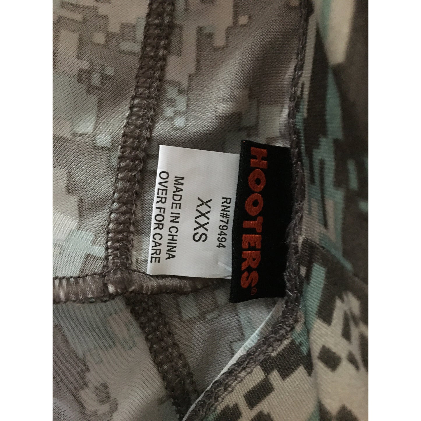 Hooters Women's Uniform Costume Camo Shorts XXXS