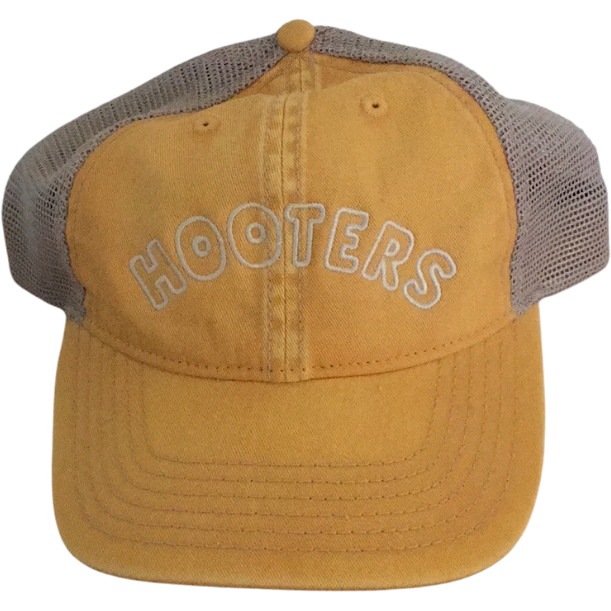 New York City Hooters Vintage Washed Yellow Trucker Hat