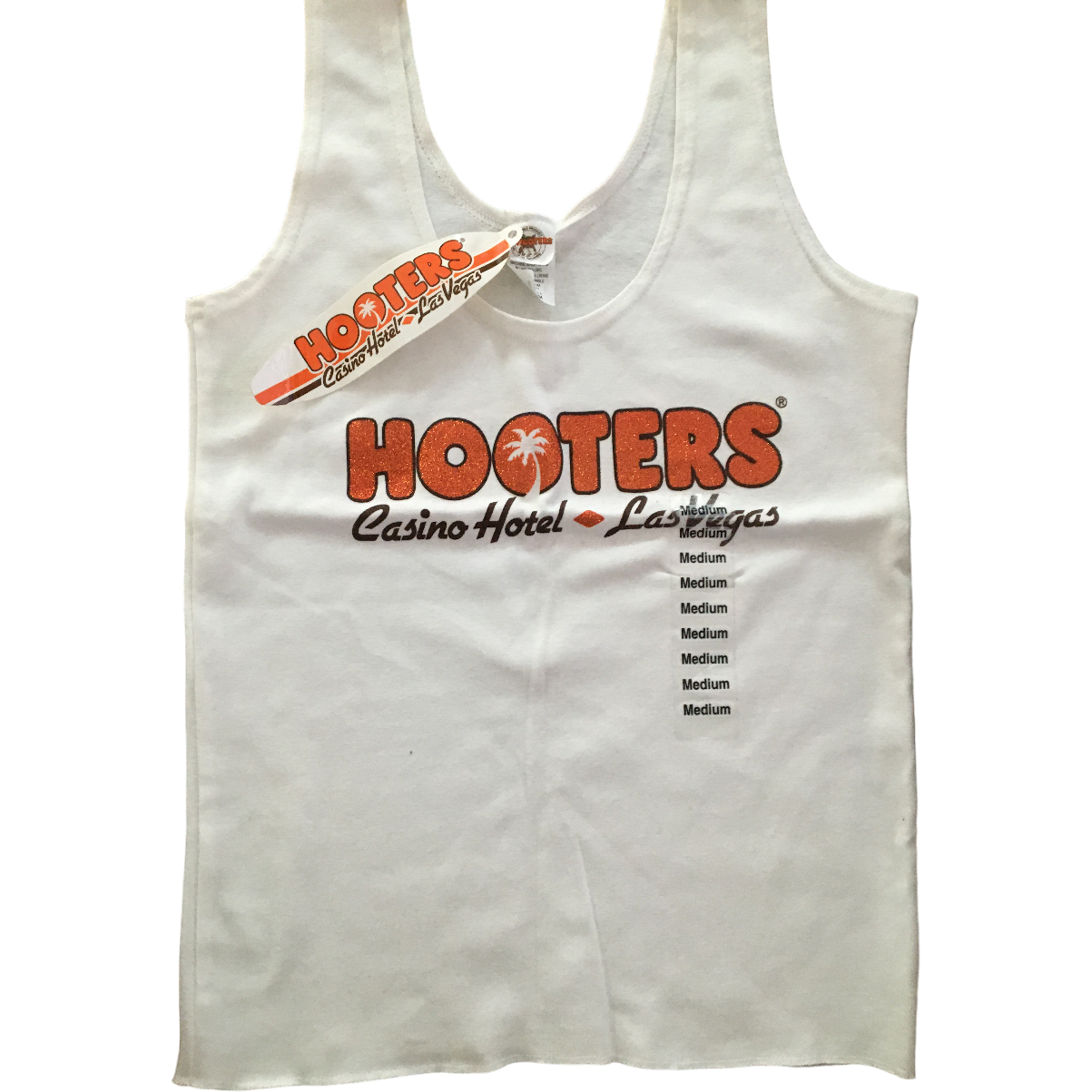 Hooters Women's Casino Hotel Las Vegas White Tank Top