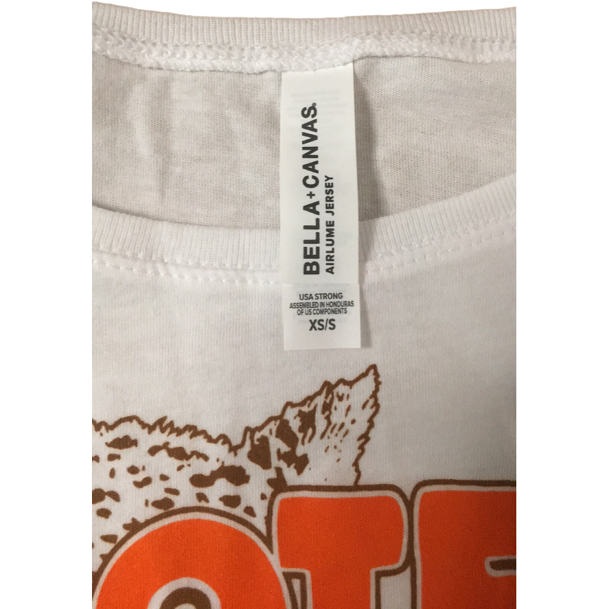 HootersTop corto blanco Clearwater para mujer