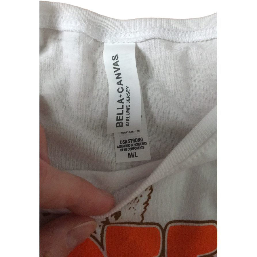 HootersTop corto blanco Clearwater para mujer