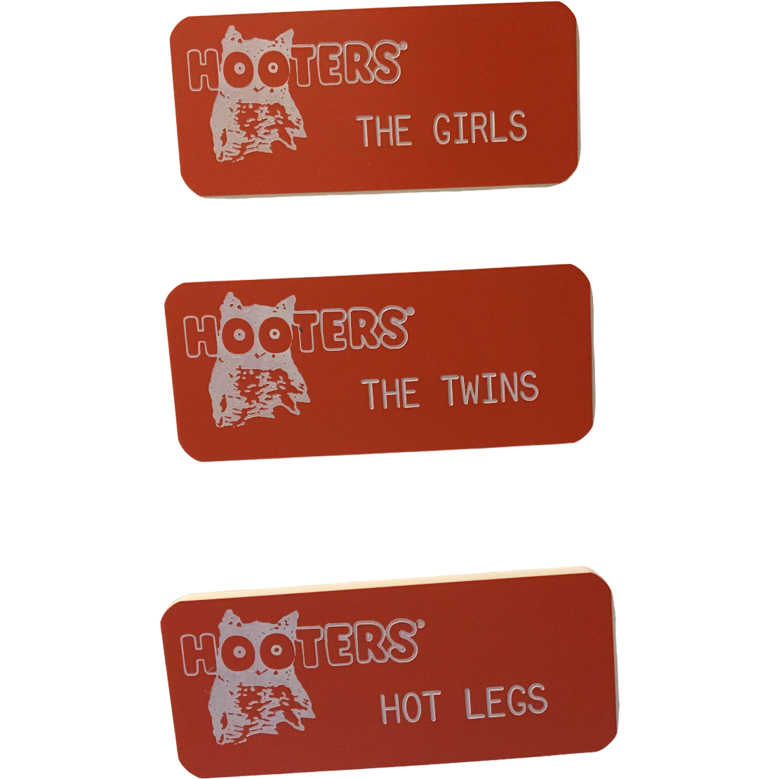 Hooters Women's Engraved Name Tags for Costume