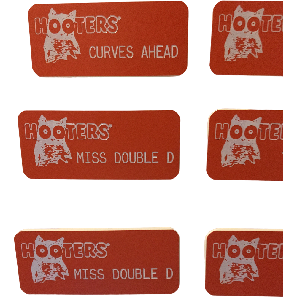 Hooters Women's Engraved Name Tags for Costume