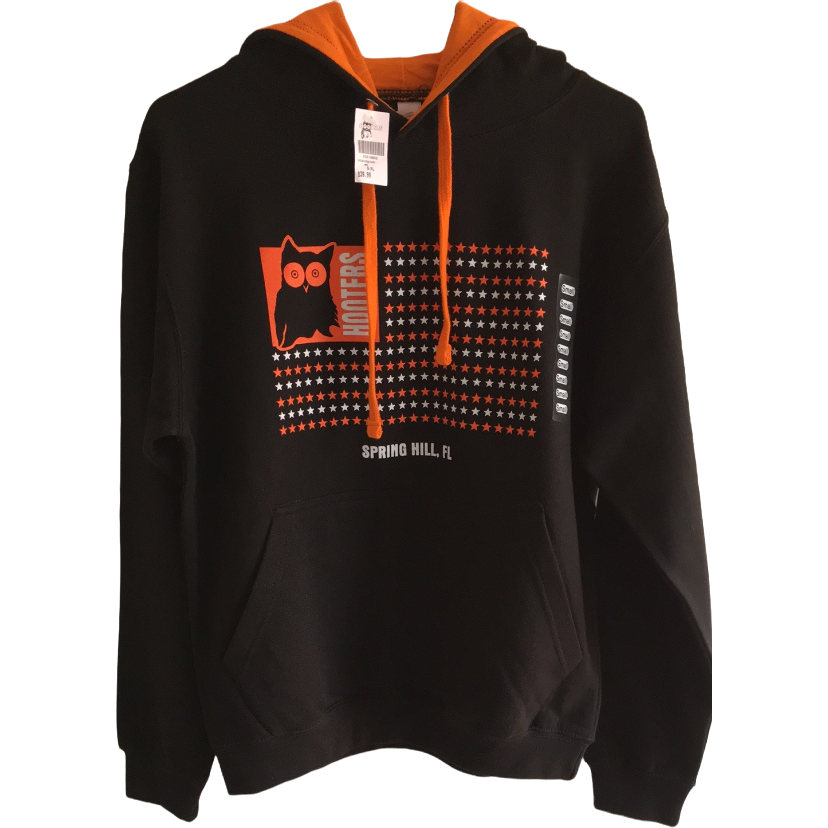 Hooters Spring Hill Sudadera con capucha en contraste marrón naranja