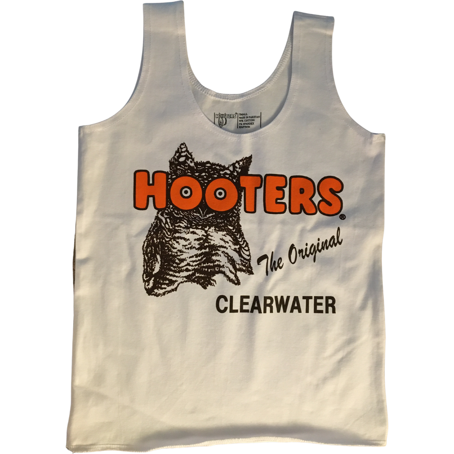 Clearwater Hooters White Tank Top Outfit Costume - Hootrsnhose