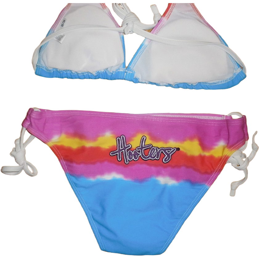 Hooters Women's Tie-Dye 2PC String Bikini Small