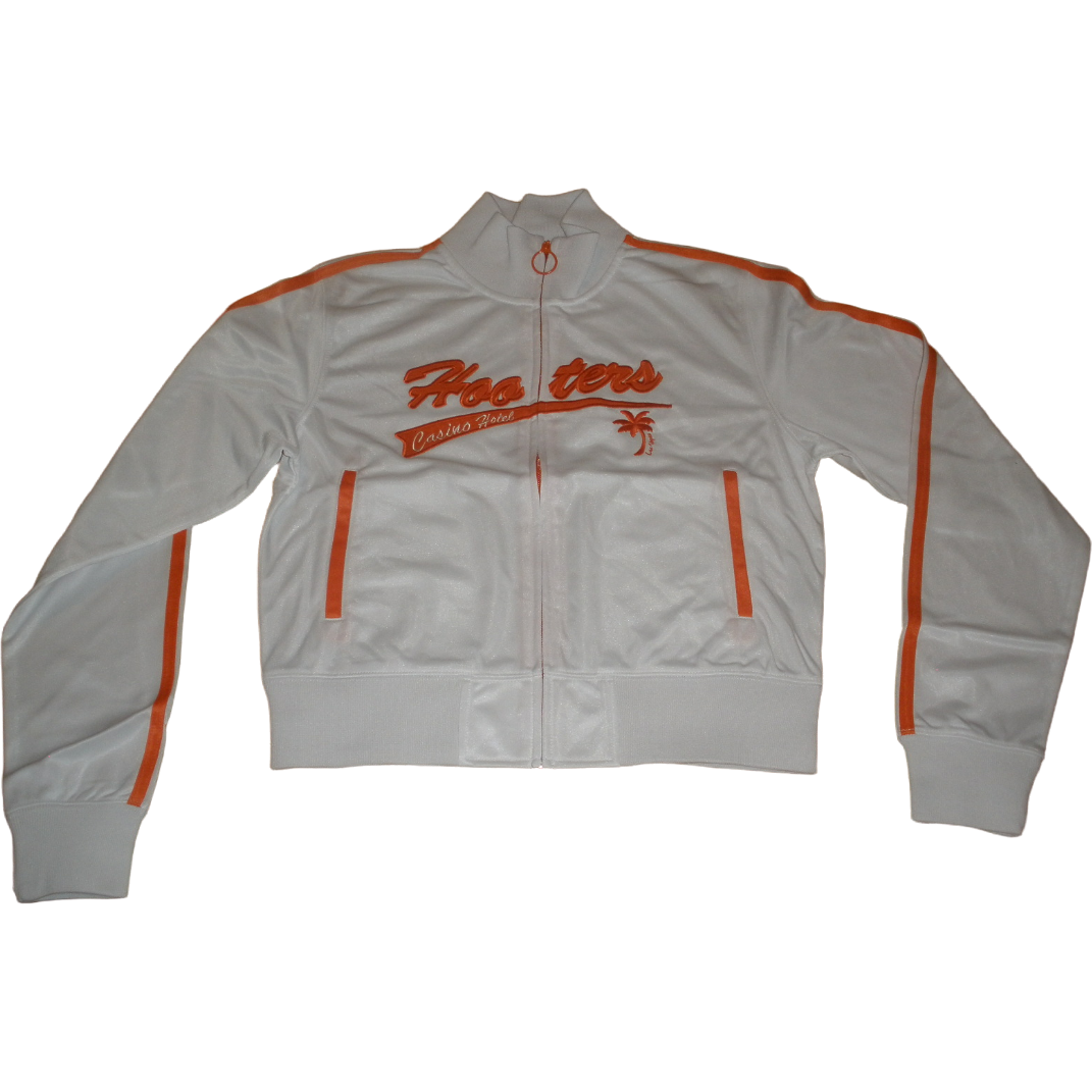 Hooters Women's Las Vegas Casino White Track Jacket