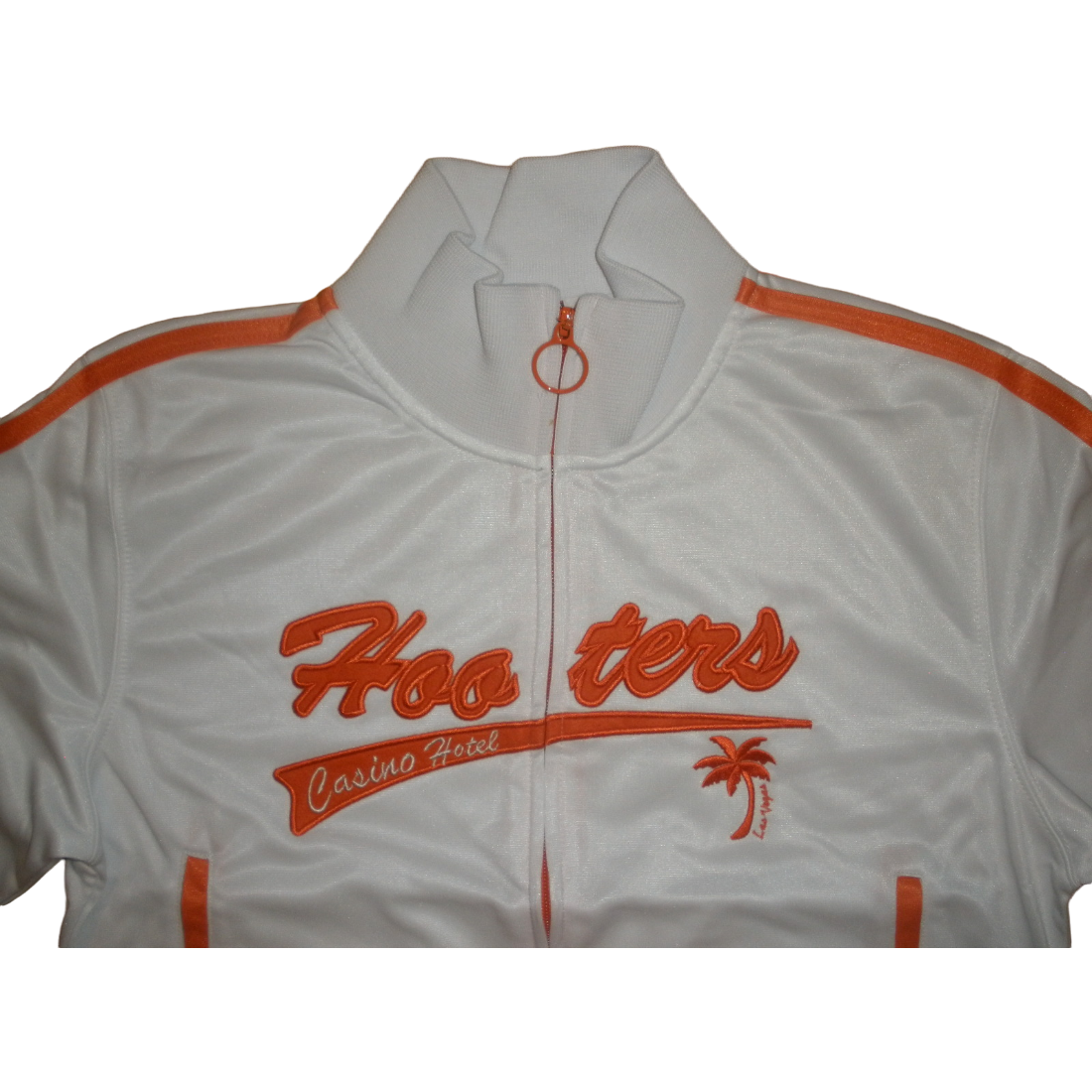 Hooters Women's Las Vegas Casino White Track Jacket