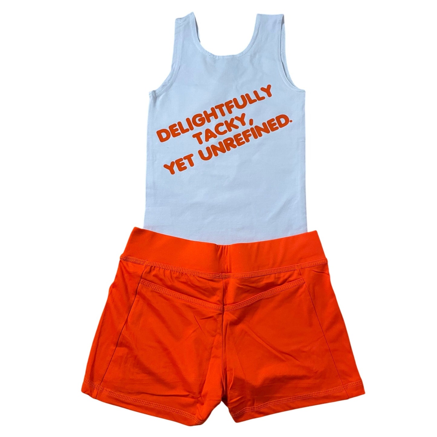 New Women’s Hooters Girl Uniform Tank Shorts & Pouch from Clearwater Florida Size Xs