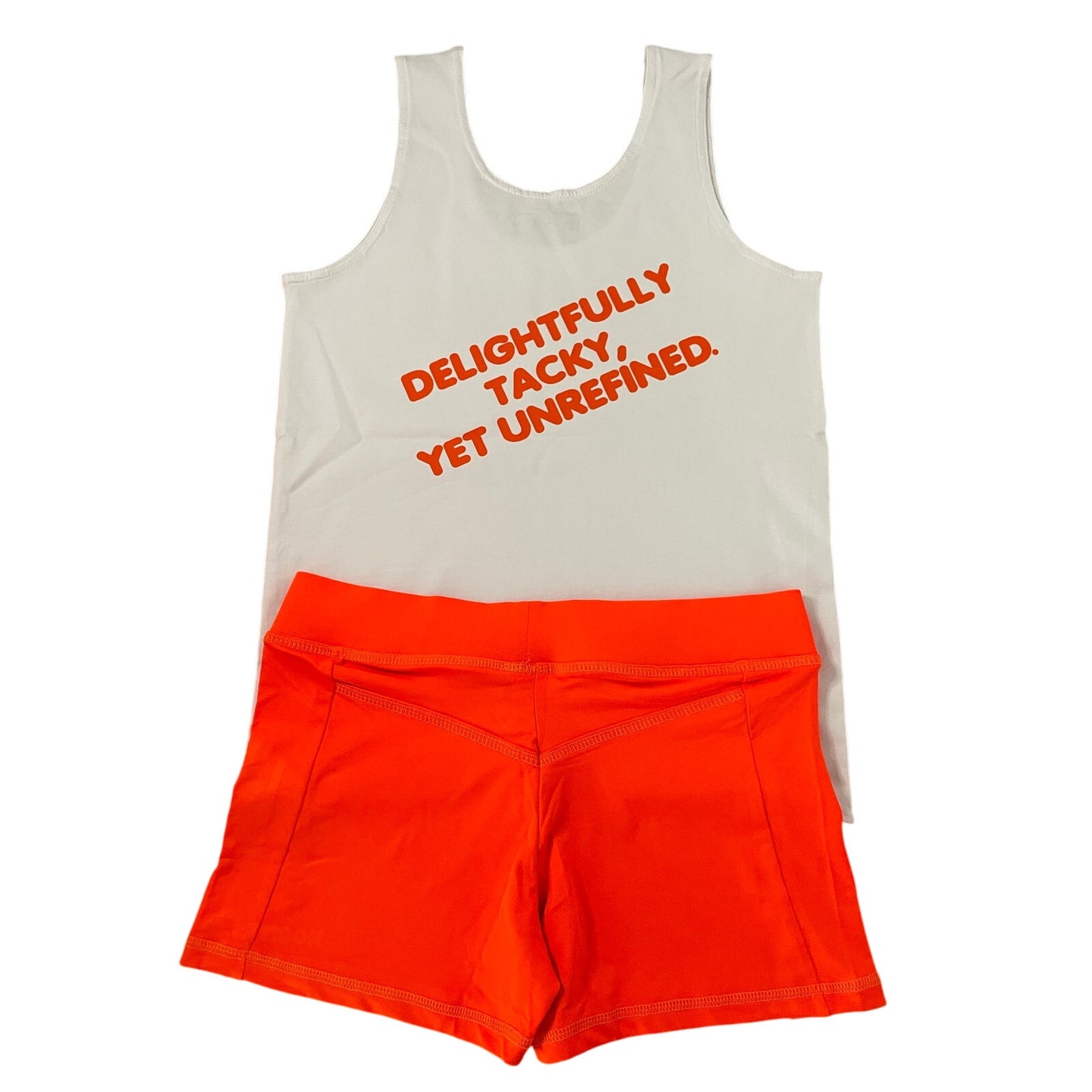 New Women’s Hooters Girl Uniform Tank Shorts & Pouch from Clearwater Florida Size Large