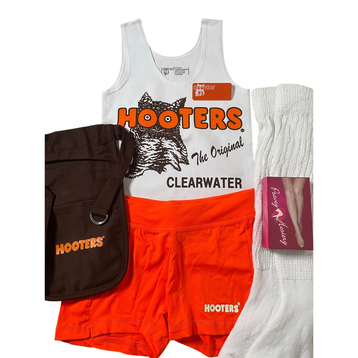 New Women’s Hooters Girl Uniform  Clearwater Florida Size Xs