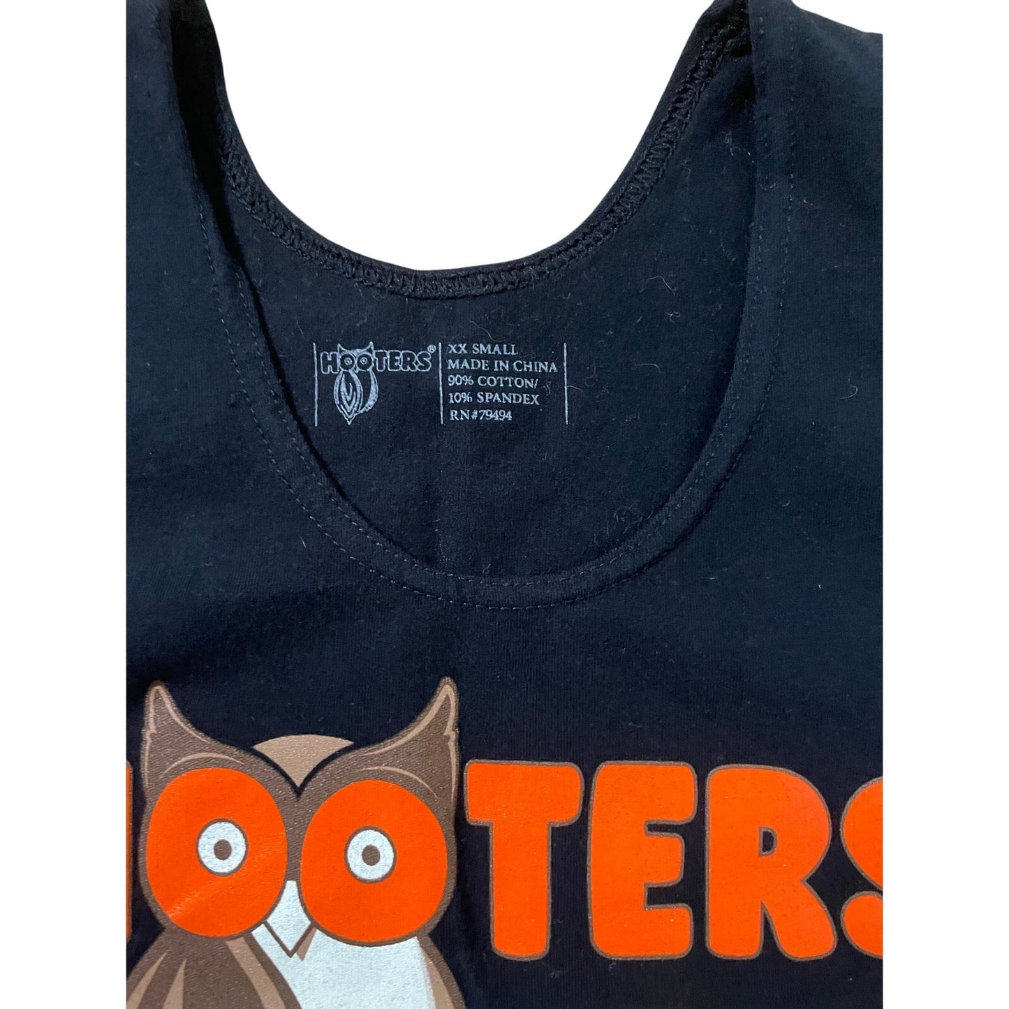 New Hooters Girl Uniform Rare NASCAR Themed Chase Elliott #24 Tank Black size Xxs