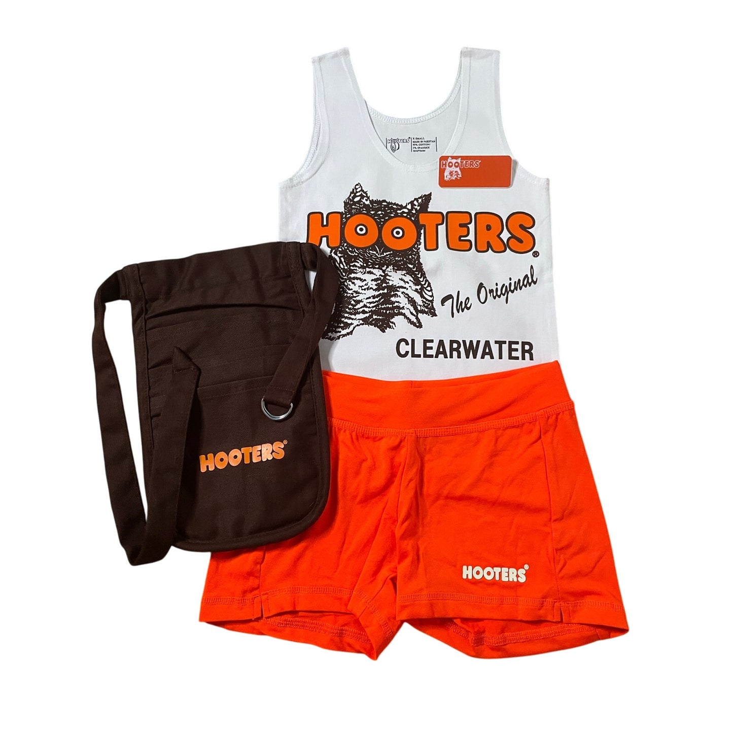 New Women’s Hooters Girl Uniform  Clearwater Florida Size Xs