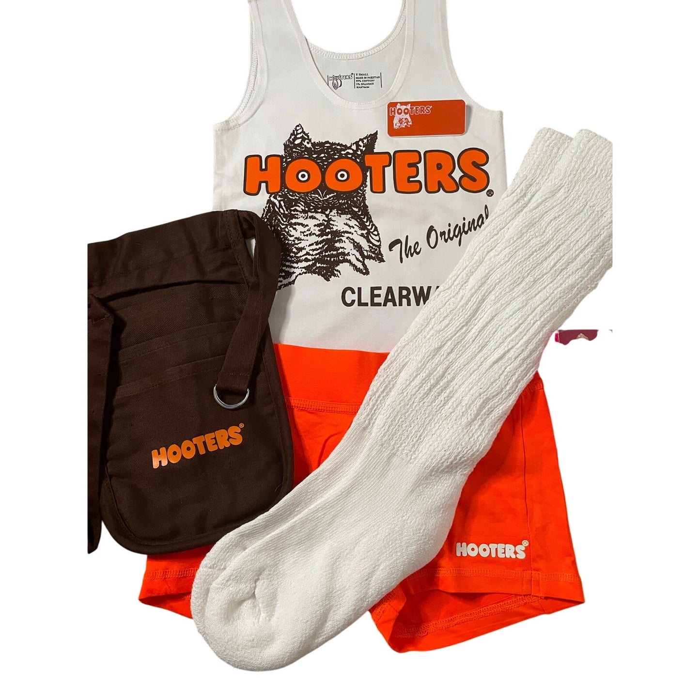 New Women’s Hooters Girl Uniform  Clearwater Florida Size Xs