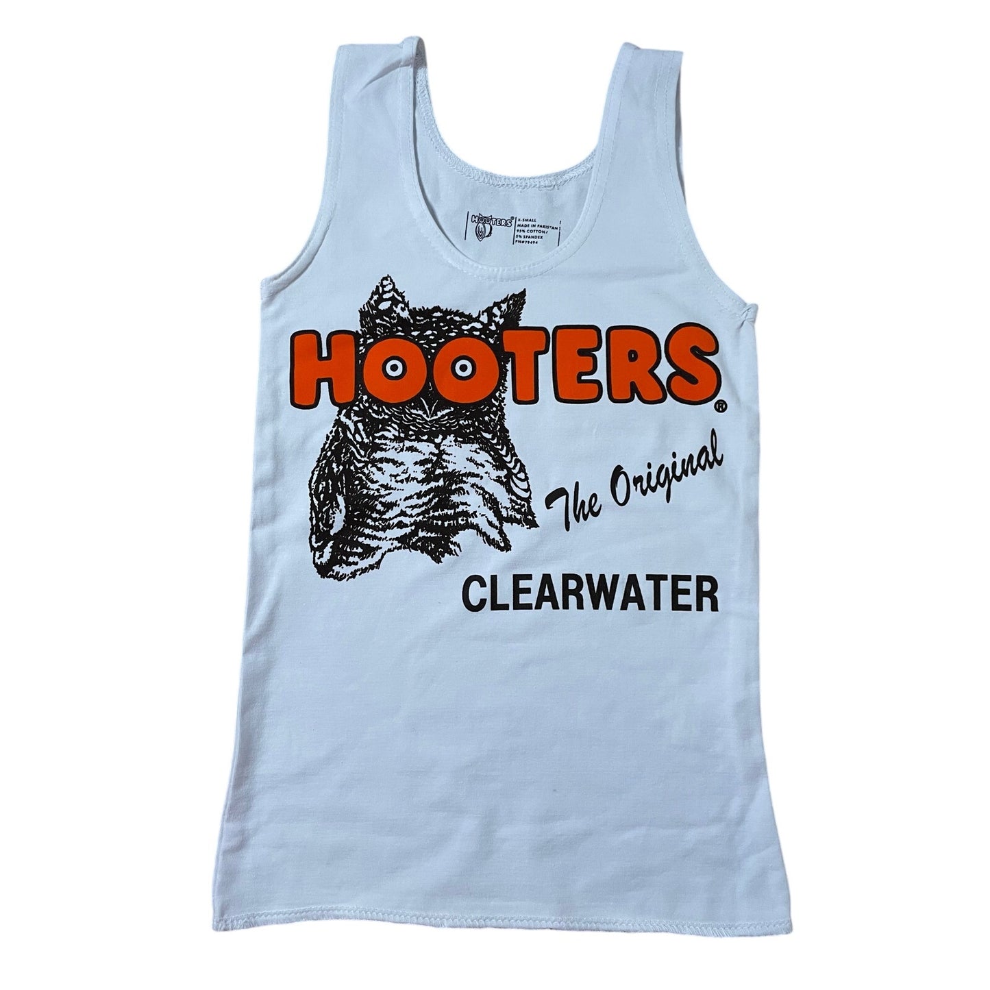New Women’s Hooters Girl Uniform Tank Shorts & Pouch from Clearwater Florida Size Xs
