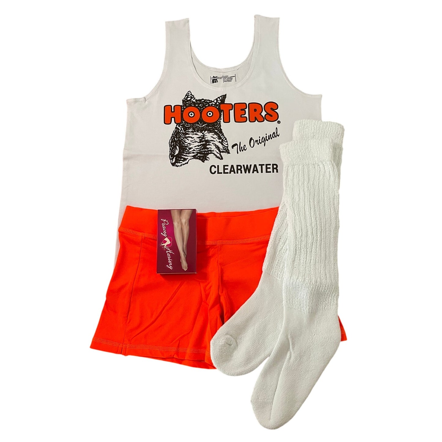 New Women’s Hooters Girl Uniform  Clearwater Florida Size Large