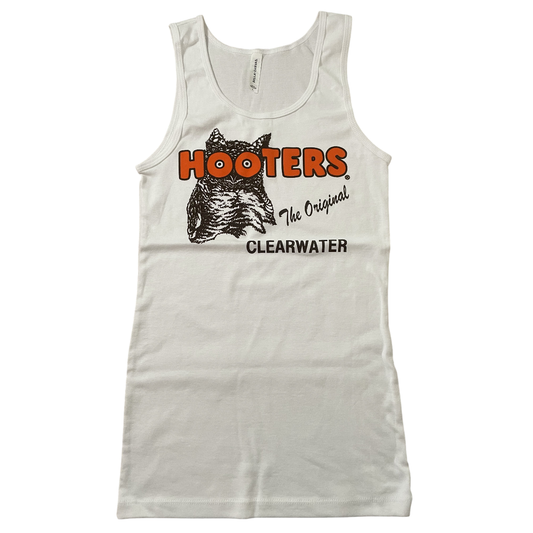 Clearwater Hooters Women's Costume White Tank Top Large