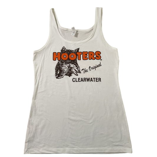 Clearwater Hooters Women's Costume White Tank Top XL