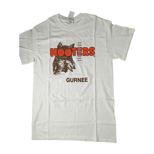 Gurnee IL New Men's Hooters White T-Shirt