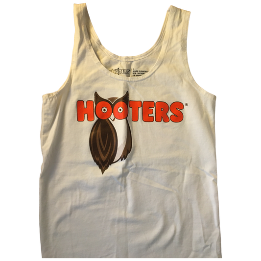 Hooters Women's Costume New Logo White Tank Top