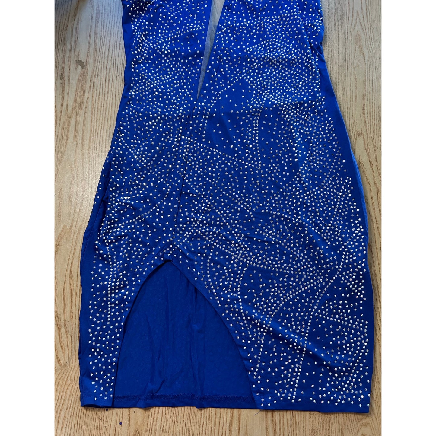 B30 New Women’s Studded Dress Stretchy Lightweight Dark Blue size Medium Large