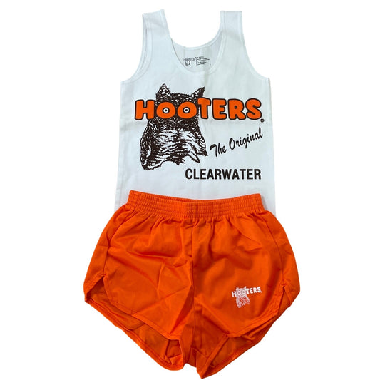 New Women’s Hooters Girl Rare Vintage Uniform Tank And Shorts from Clearwater Florida 🌴Size Xs/Xxxs