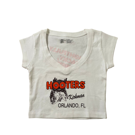 New Women’s Hooters Girl Uniform Rare Vintage Crop Top from Orlando Florida 🌴size Xs