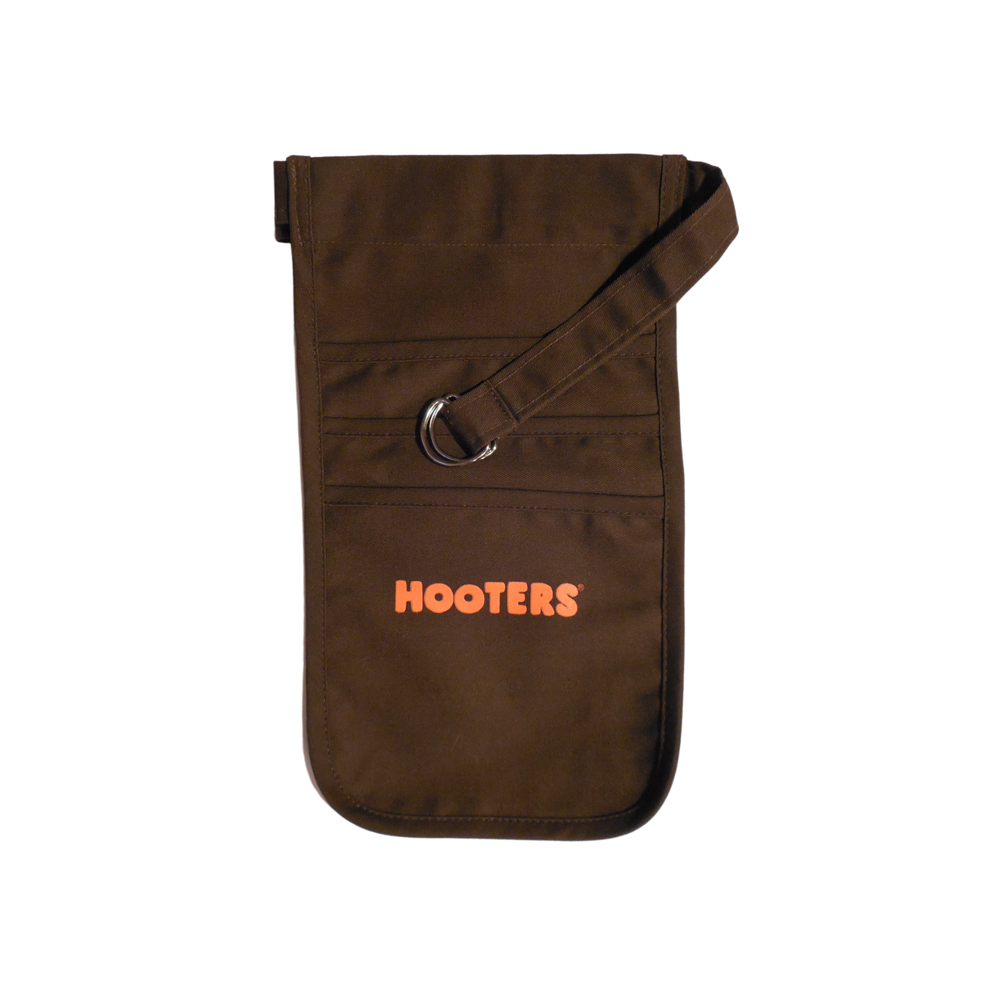Hooters Girl Women's Uniform Outfit Costume Brown Pouch and Nametag