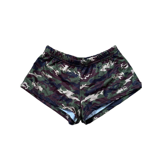 New Women’s Hooters girl uniform Rare Camo shorts size Xs Sorta Cheeky Super sexy
