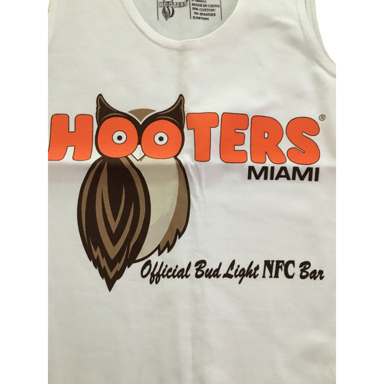 Miami Hooters Women's Costume White Tank Top