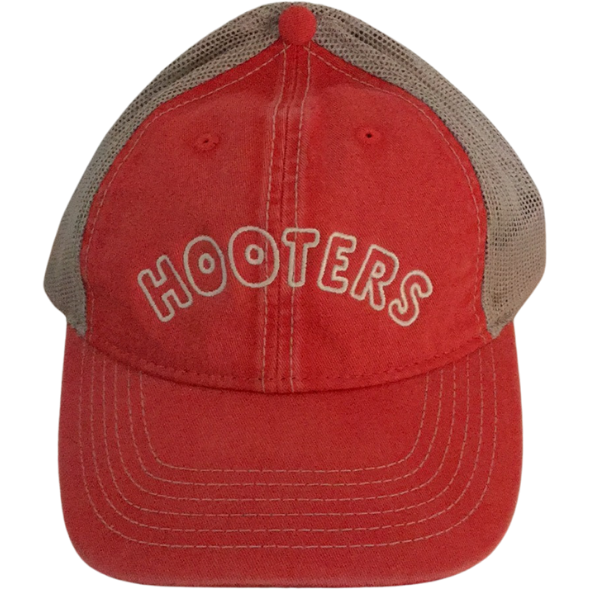 New York City Hooters Vintage Washed Orange Trucker Hat