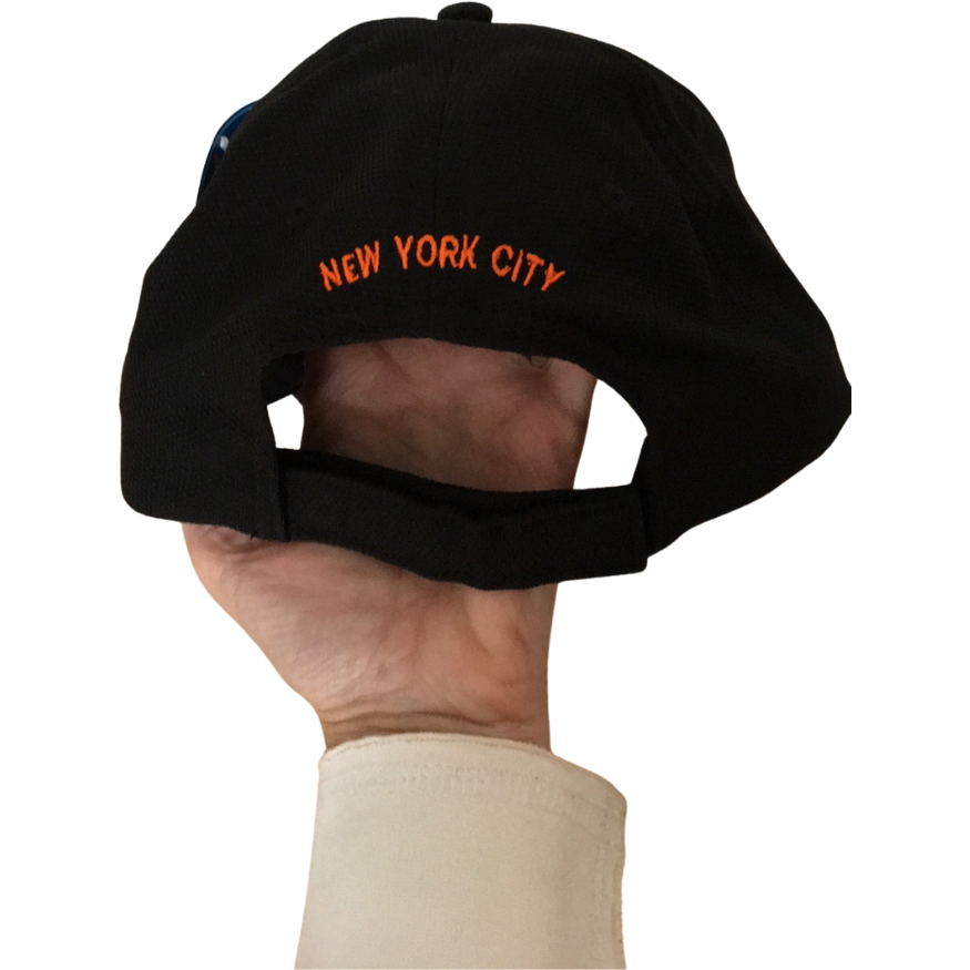 New York City Hooters Orange Outlined Owl Black Hat
