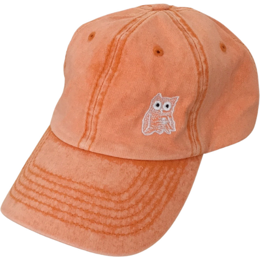 New York City Hooters Owl Washed Orange Hat