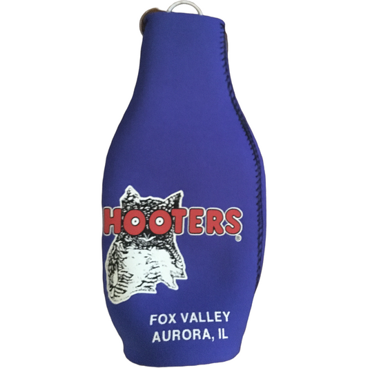 Chicago Fox Valley Aurora New Hooters Blue Bottle Koozies