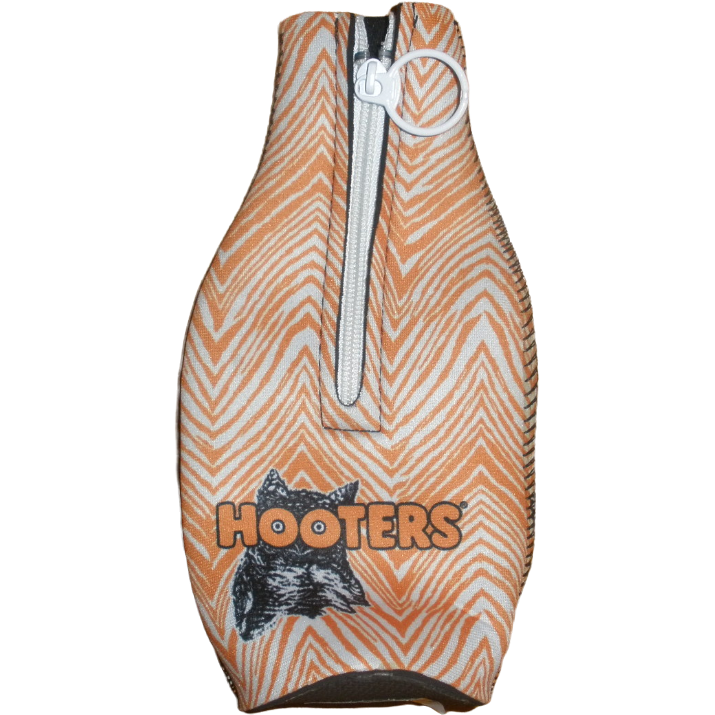 Hooters Zebra Print Bottle Koozies Assorted Colors
