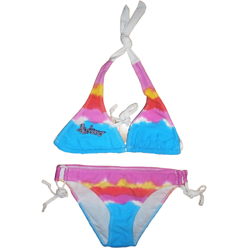 Hooters Women's Calhoun Tie-Dye 2PC String Bikini Small